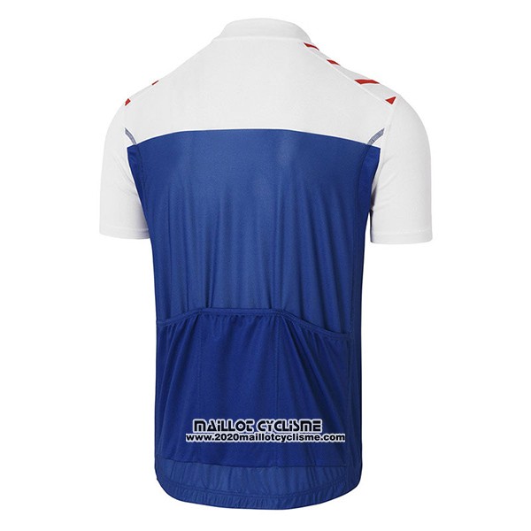 2017 Maillot Ciclismo Coq Sportif Tour de France Bleu et Blanc Manches Courtes et Cuissard